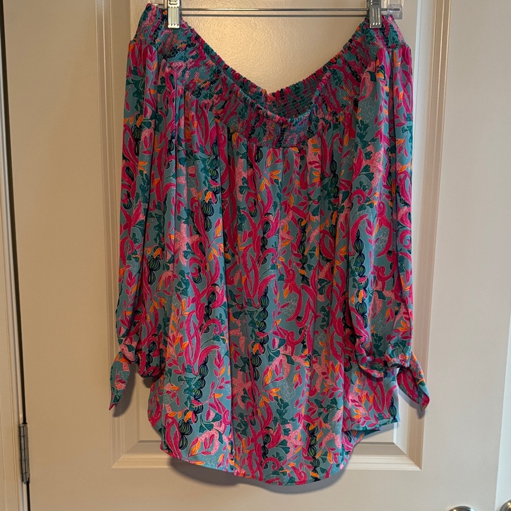 Lilly Pulitzer Off-Shoulder Blouse